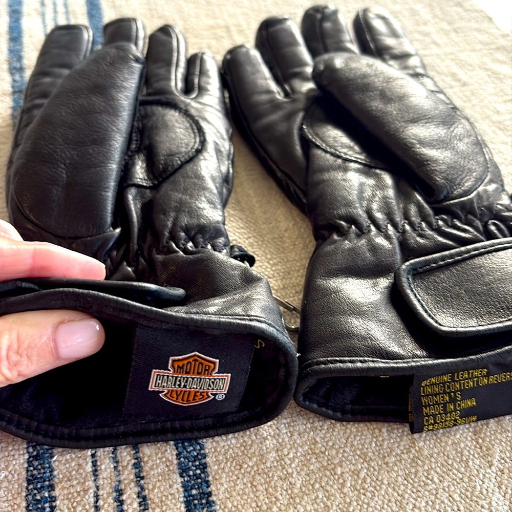 Women’s Harley Davidson Leather Gloves S - Picture 4 of 5